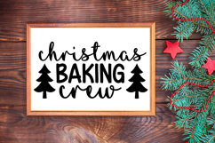Christmas Baking Crew Sign SVG, Farmhouse Christmas Sign Product Image 3