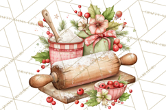 Christmas Baking Clipart, Festive Holiday Clip Art Png Product Image 2