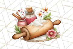 Christmas Baking Clipart, Festive Holiday Clip Art Png Product Image 3