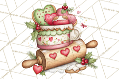 Christmas Baking Clipart, Festive Holiday Clip Art Png Product Image 2