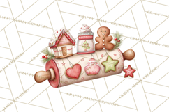 Christmas Baking Clipart, Festive Holiday Clip Art Png Product Image 3