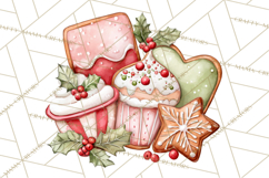 Christmas Baking Clipart, Festive Holiday Clip Art Png Product Image 5