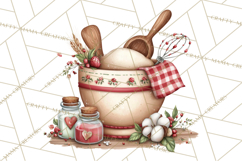 Christmas Baking Clipart, Festive Holiday Clip Art Png Product Image 4