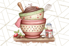 Christmas Baking Clipart, Festive Holiday Clip Art Png Product Image 2