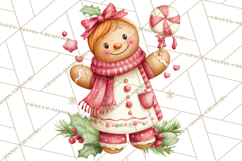 Christmas Baking Clipart, Festive Holiday Clip Art Png Product Image 3