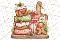 Christmas Baking Clipart, Festive Holiday Clip Art Png Product Image 2