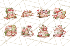 Christmas Baking Clipart, Festive Holiday Clip Art Png Product Image 7