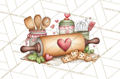 Christmas Baking Clipart, Festive Holiday Clip Art Png Product Image 4