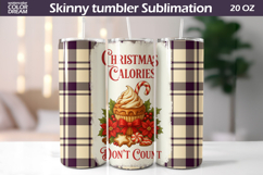 Christmas Cocoa Tumbler | Christmas Calories Don&#039;t Count Product Image 1
