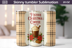 Christmas Tumbler Wrap | Festive Christmas Coffee Tumbler Product Image 1