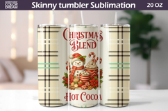 Christmas Cocoa Tumbler | Snowman Tumbler Product Image 1