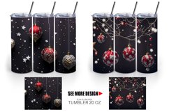 Christmas Ball Tumbler Sublimation Wrap Product Image 2