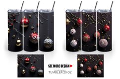 Christmas Ball Tumbler Sublimation Wrap Product Image 3