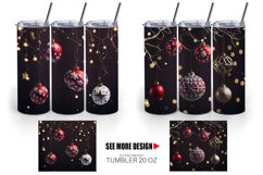 Christmas Ball Tumbler Sublimation Wrap Product Image 4