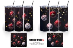 Christmas Ball Tumbler Sublimation Wrap Product Image 5