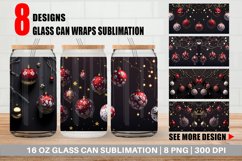 Christmas Ball Glass Can Wraps Product Image 1