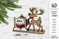 Christmas Ball Holders Bundle Lasercut. Christmas Decor SVG Product Image 3