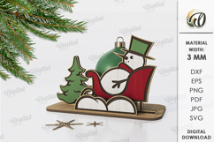 Christmas Ball Holders Bundle Lasercut. Christmas Decor SVG Product Image 12