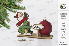 Christmas Ball Holders Bundle Lasercut. Christmas Decor SVG Product Image 5