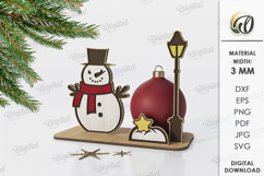 Christmas Ball Holders Bundle Lasercut. Christmas Decor SVG Product Image 6