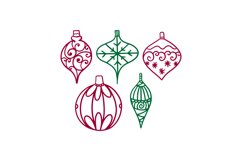 Christmas Balls SVG Cut File Product Image 1