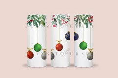 christmas balls skinny tumbler sublimation wrap with high resolution and transparant background are for 20oz and 30oz skinny tumbler
