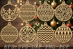 Christmas Balls svg, Christmas Decorations Cut Files Product Image 4