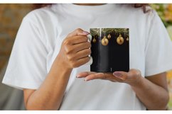 Gold Black Baubles Ornaments Mug sublimation design Product Image 2