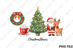 Christmas Basics,Retro Christmas PNG Product Image 1
