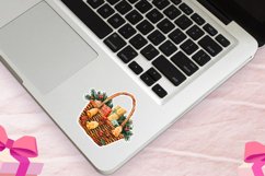 Christmas basket Sticker Clipart Bundle Product Image 6