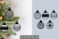 Christmas Bauble Balls Papercut Product Image 1
