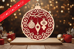 Christmas Bauble Round SVG Product Image 1