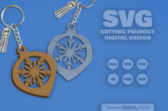 Christmas Bauble Snowflakes SVG Product Image 11
