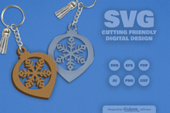 Christmas Bauble Snowflakes SVG Product Image 2