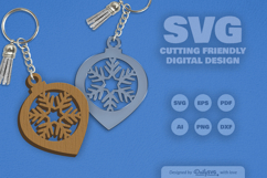 Christmas Bauble Snowflakes SVG Product Image 2