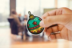 Christmas Bauble Sticker Clipart Bundle Product Image 2