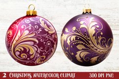 Christmas Bauble Sublimation Clipart, Christmas Bauble Product Image 1