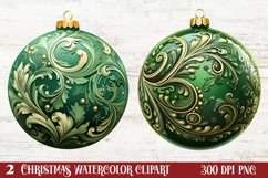 Christmas Bauble Sublimation Clipart, Christmas Bauble Product Image 1