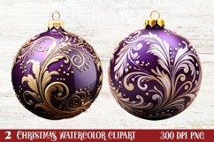 Christmas Bauble Sublimation Clipart, Christmas Bauble Product Image 1