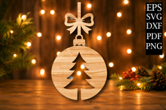 Christmas Bauble Tree Laser Cut File Product Image 1