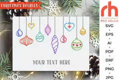hanging baubles svg, hanging balls svg, christmas bauble, balls string, baubles string, xmas baubles