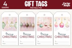 christmas baubles gift tags
