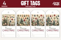 christmas baubles gift tags