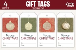 christmas baubles gift tags