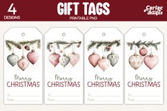 christmas baubles gift tags