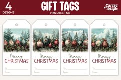 christmas baubles gift tags