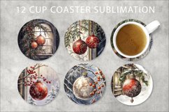 Christmas baubles Circles for Coasters Product Image 2