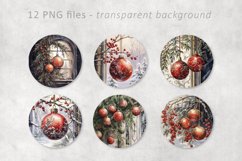 Christmas baubles Circles for Coasters Product Image 3