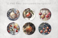 Christmas baubles Circles for Coasters Product Image 4