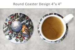 Christmas Round Coaster, kitchen decor Product Image 1